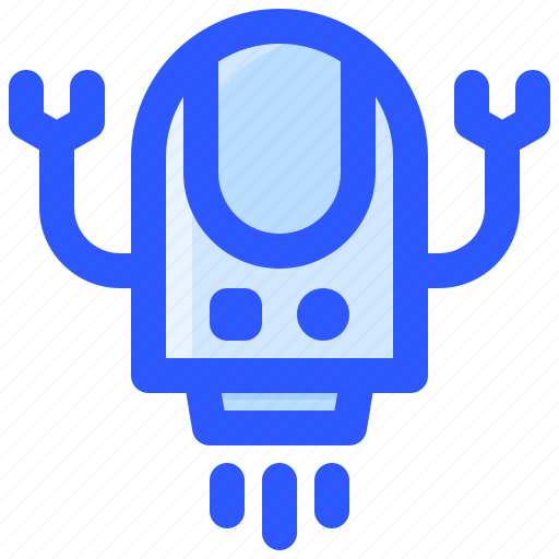 Claw, flying, hand, moon, robot, space icon - Download on Iconfinder