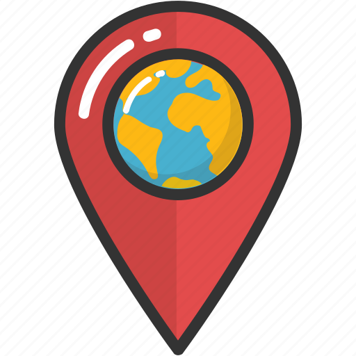 Global location, location pin, location pointer, map pin, pin icon - Download on Iconfinder
