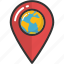 global location, location pin, location pointer, map pin, pin 
