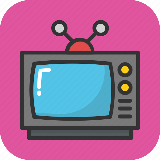 Old tv, retro tv, tv, tv set, vintage tv icon - Download on Iconfinder