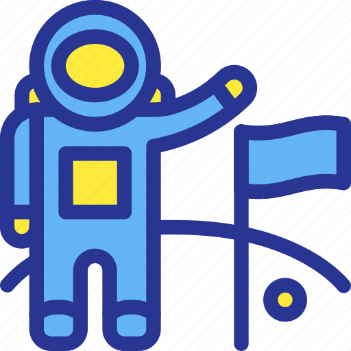 Astronaut, astronomy, man, moon, of, space, the icon - Download on Iconfinder