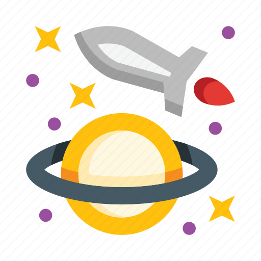 Space, spaceship, spacecraft, rocket, planet, saturn, universe icon - Download on Iconfinder