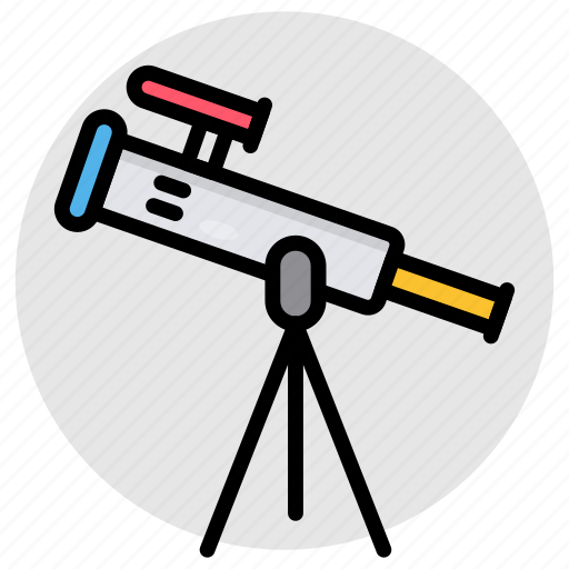 Telescope, spyglass, optical instrument, space, science icon - Download on Iconfinder