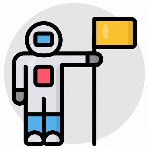 Flagged planet, mission accomplished, space mission, mission achievement, space adventure icon - Download on Iconfinder