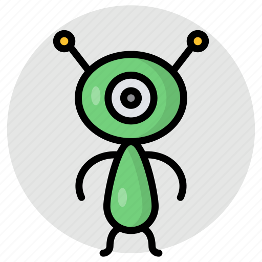Alien, extraterrestrial, martian, space, lifeform icon - Download on Iconfinder