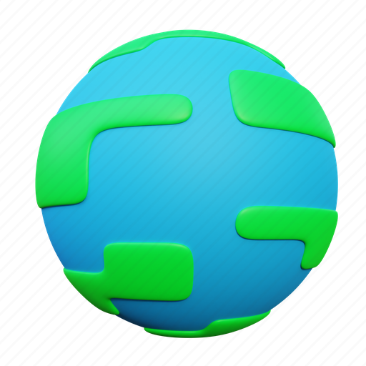 Earth, globe, planet, geography, map, world, worldwide 3D illustration - Download on Iconfinder