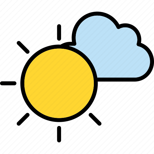 Cloud, overcast, weather, sun, cloudiness icon - Download on Iconfinder
