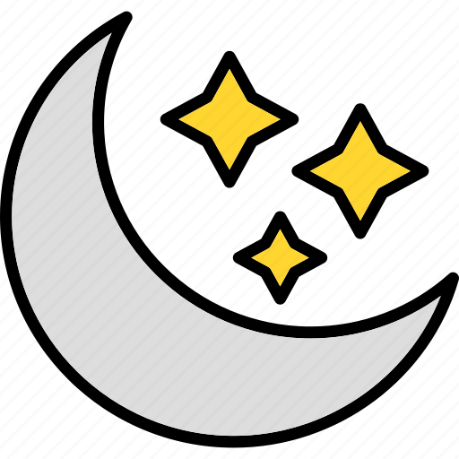 Moon, moonlight, bedtime, star, night icon - Download on Iconfinder