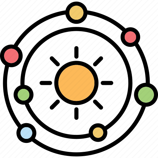Orbit, planetary system, planets orbiting, solar system, sphere icon - Download on Iconfinder