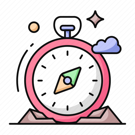 Compass, windrose, magnetic tool, orientation, direction tool icon - Download on Iconfinder