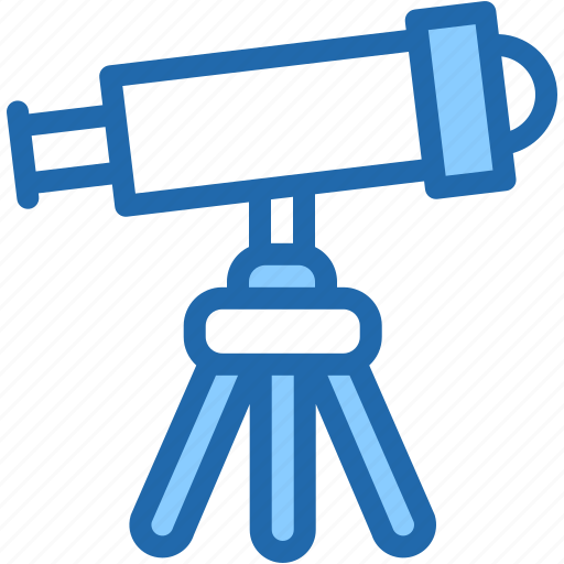 Telescope, tripod, astronomy, observation, education, view icon - Download on Iconfinder