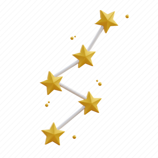Constellation, star, space 3D illustration - Download on Iconfinder