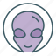 alien, avatar, circle, face 
