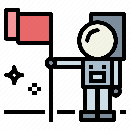 And, astronaut, flag, space, spaceman icon - Download on Iconfinder
