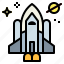galaxy, rocket, ship, shuttle, space 
