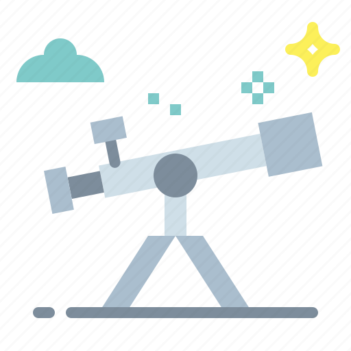 Education, observation, science, space, telescope icon - Download on Iconfinder