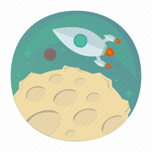 Moon, rocket, space, startup, takeoff, up icon - Download on Iconfinder