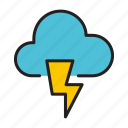 lightning, cloud, weather, forecast, storage, computing, cloudy, rain