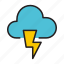 lightning, cloud, weather, forecast, storage, computing, cloudy, rain 