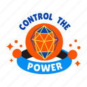 control, power, crystal, gem, fiction, typography
