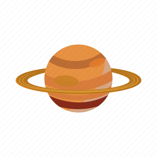 Astronomy, cartoon, planet, ring, saturn, space, star icon - Download on Iconfinder