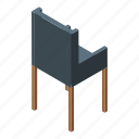 modern, chair, isometric