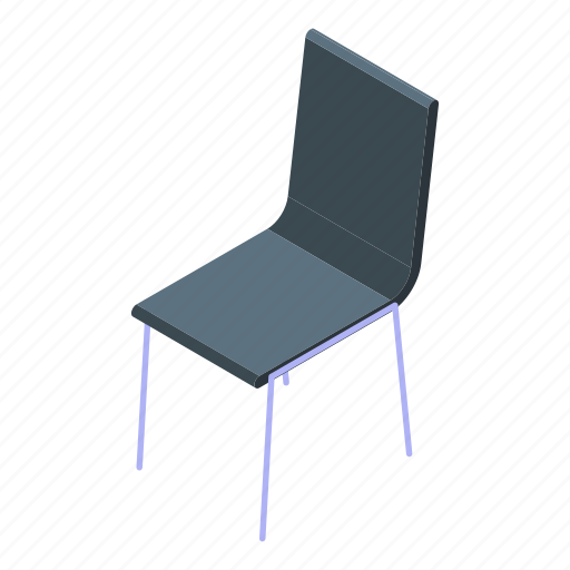 Plastic, chair, isometric icon - Download on Iconfinder