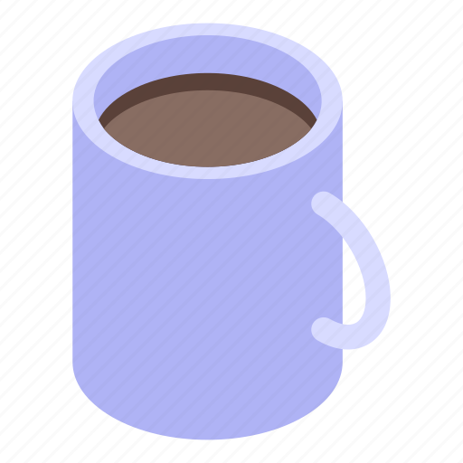 Desktop, coffee, mug, isometric icon - Download on Iconfinder