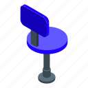 office, chair, isometric