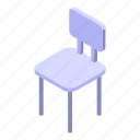 wood, kid, chair, isometric