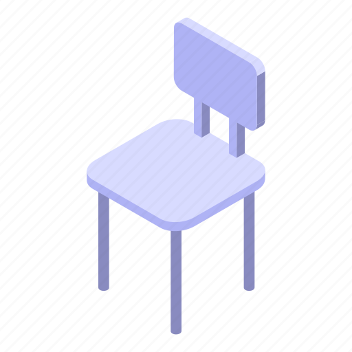 Wood, kid, chair, isometric icon - Download on Iconfinder