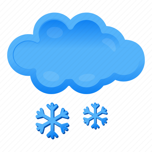 Snow falling, snowy weather, cloud hailing, freezing rain, weather forecast icon - Download on Iconfinder