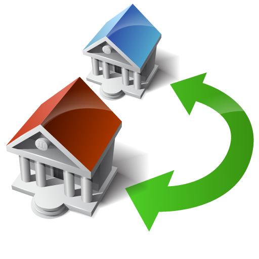 Houses, swap, transfer, wire icon - Free download