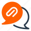 attachment, speech, bubble, speech bubble, chat, talk, sign, ui, ui interface 