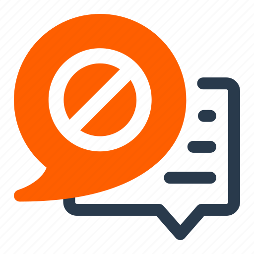 Stop, speech, bubble, speech bubble, chat, talk, ui icon - Download on Iconfinder
