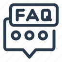 faq, speech, bubble, speech bubble, chat, talk, ui, ui interface