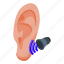 ear, speech, recognition, isometric 