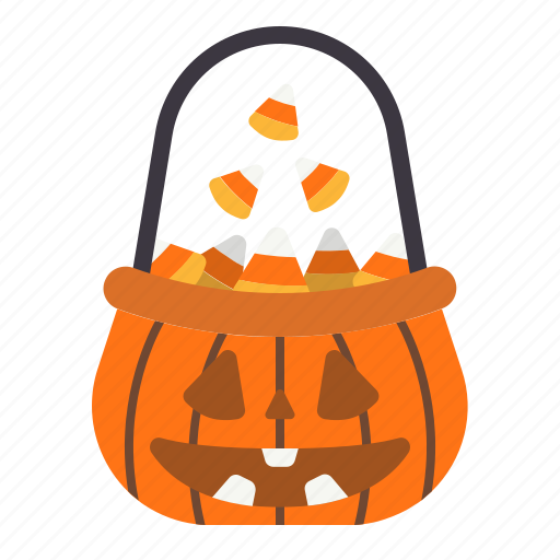 Candy, hallowen, bucket, candy apple, pumpkins icon - Download on Iconfinder