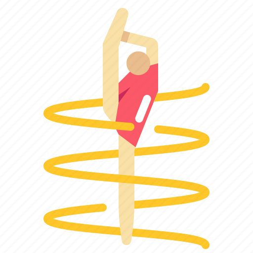 Girl, gymnastic, rhythmic, sport icon - Download on Iconfinder