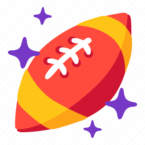 American, football, rugby, sport, illustration, stickers, sticker icon - Download on Iconfinder