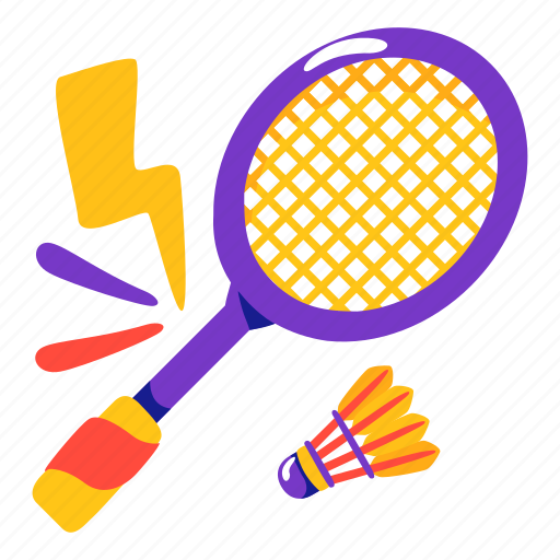 Badminton, shuttlecock, sport, illustration, stickers, sticker icon - Download on Iconfinder