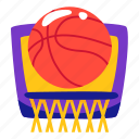 basketball, ball, sport, illustration, stickers, sticker