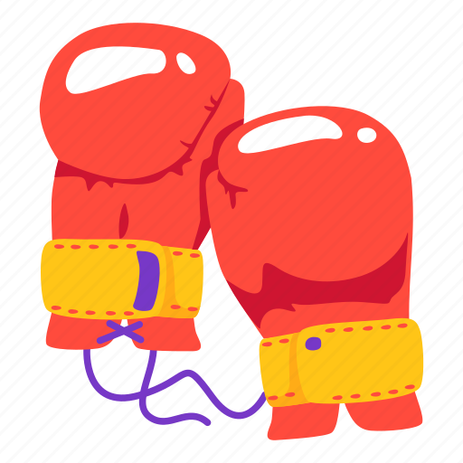 Boxing, gloves, sport, illustration, stickers, sticker icon - Download on Iconfinder