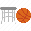 hoop, ball, basketball, sport, game, competition