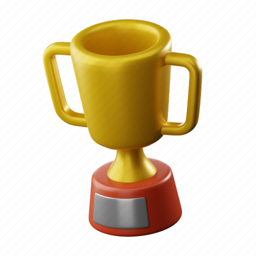 Trophy, sport, game, action, athlete 3D illustration - Download on Iconfinder