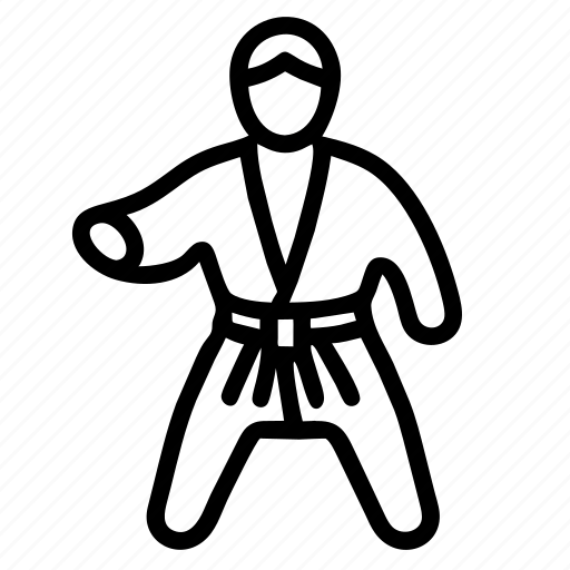 Jiujitsu, judo, karate, kungfu, mma, taekwondo, fightsport icon - Download on Iconfinder