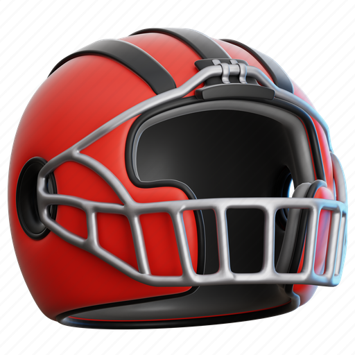 Football, helmet, equipment, player, soccer, american, construction 3D illustration - Download on Iconfinder