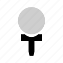 background, ball, golf, illustration, isolated, white