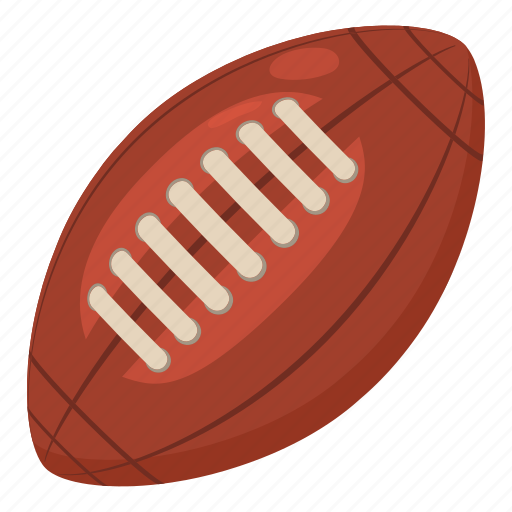 American, ball, brown, cartoon, equipment, football, rugby icon - Download on Iconfinder
