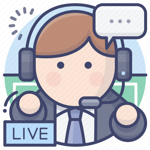 Commentator, live, match, sports icon - Download on Iconfinder
